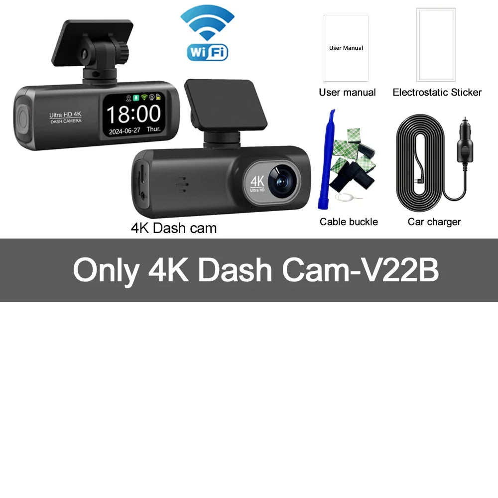 Kocam UHD 4K Dash Cam Dual Lens Driving Recorder