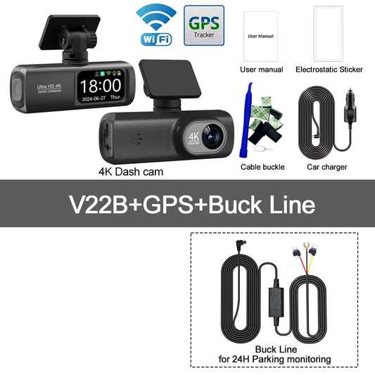 Kocam UHD 4K Dash Cam Dual Lens Driving Recorder
