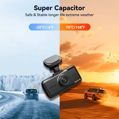 RedTiger A6 3 Channel Dash Cam 