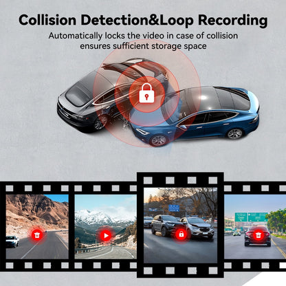 RedTiger A6 3 Channel Dash Cam 