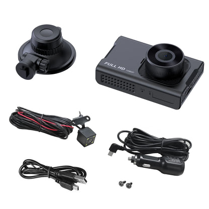 TrueWitness™ Dash Cam Front and Rear, 1080P Full HD Dash Camera